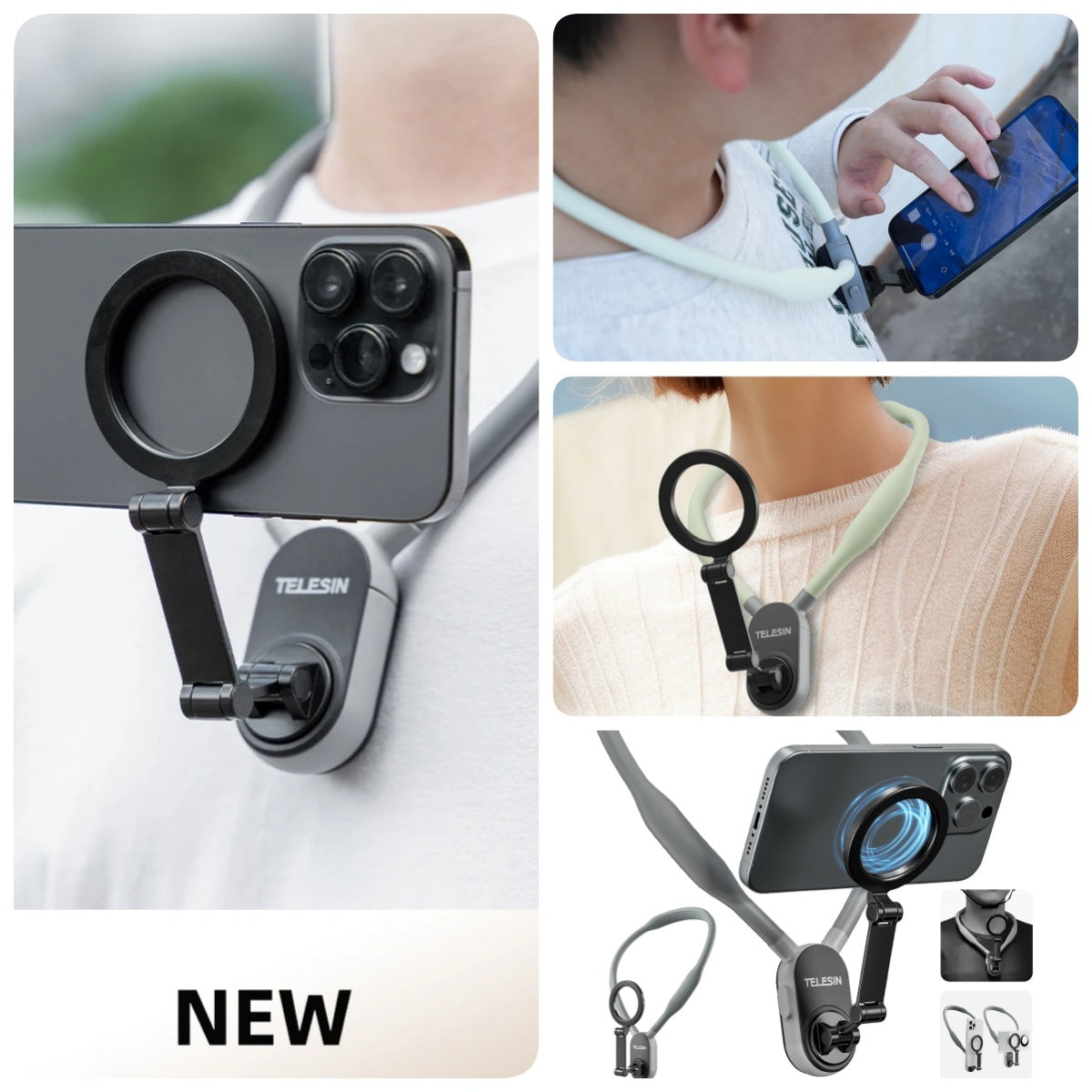 content creator Magnetic Neck Mount for phone